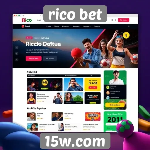 Interface do usuário do site Rico Bet é intuitiva e acessível